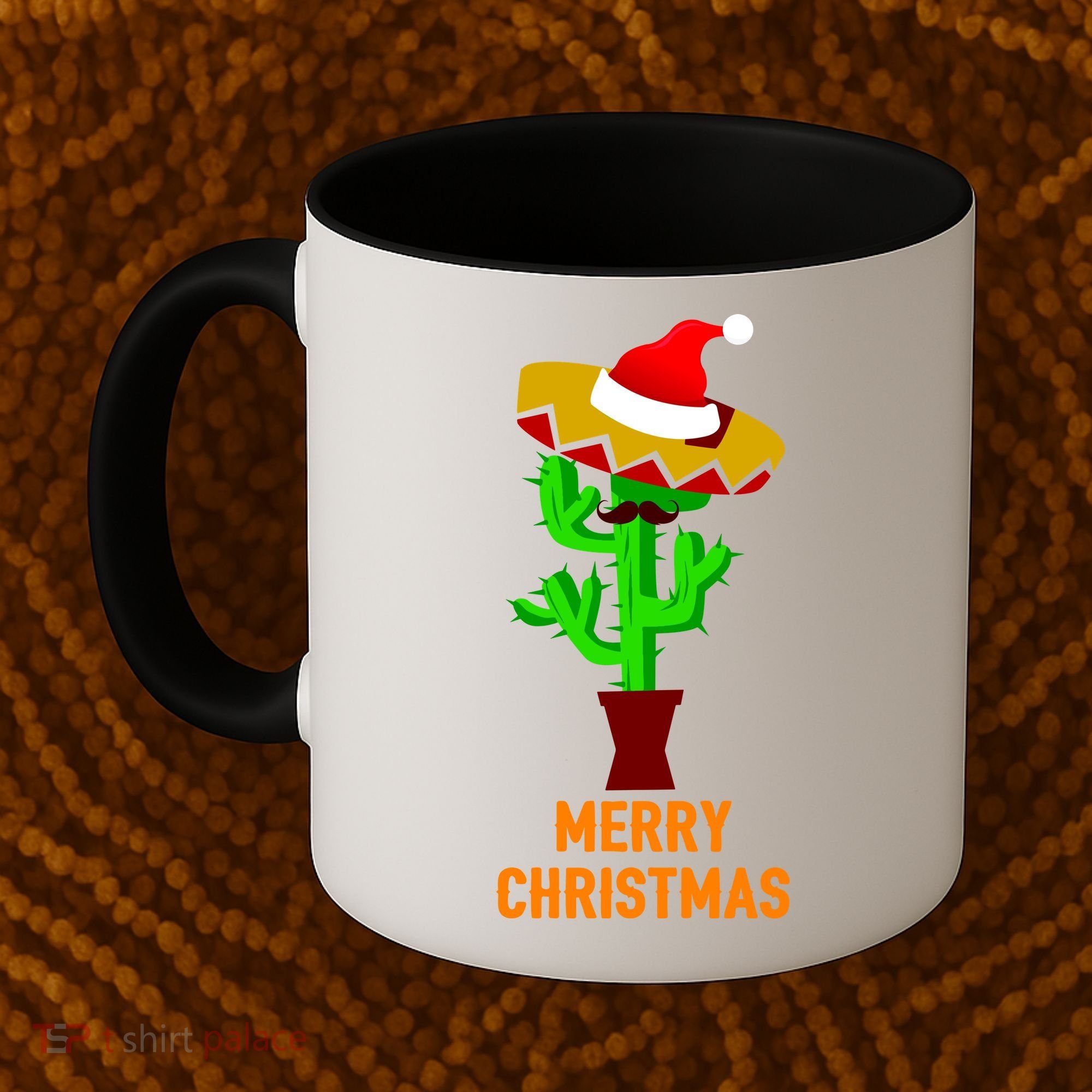 Merry Christmas Cactus Coffee Mug