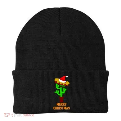 Merry Christmas Cactus Beanie