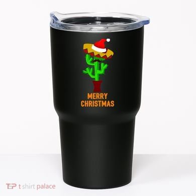 Merry Christmas Cactus Tumbler