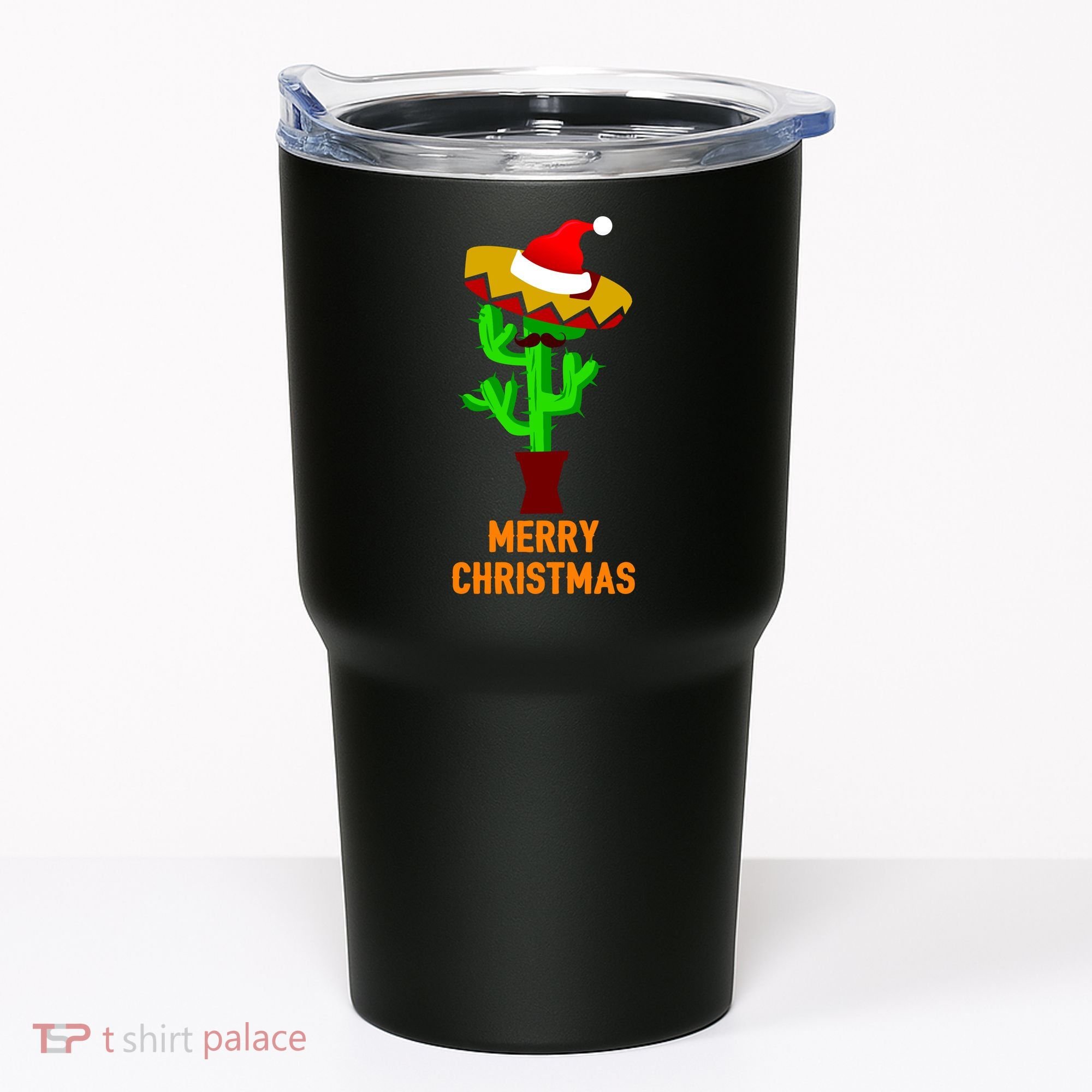 Merry Christmas Cactus Tumbler