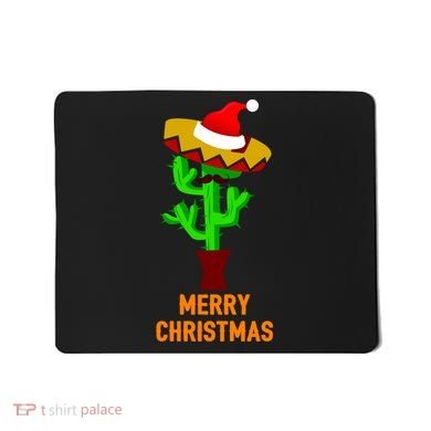 Merry Christmas Cactus Mousepad