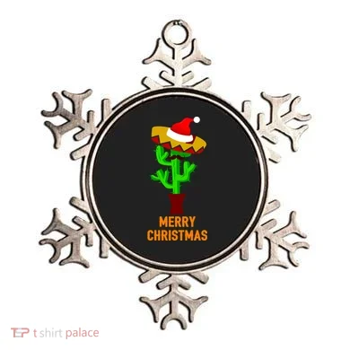 Merry Christmas Cactus Ornament