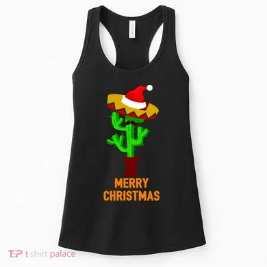 Merry Christmas Cactus Women's Tank Top