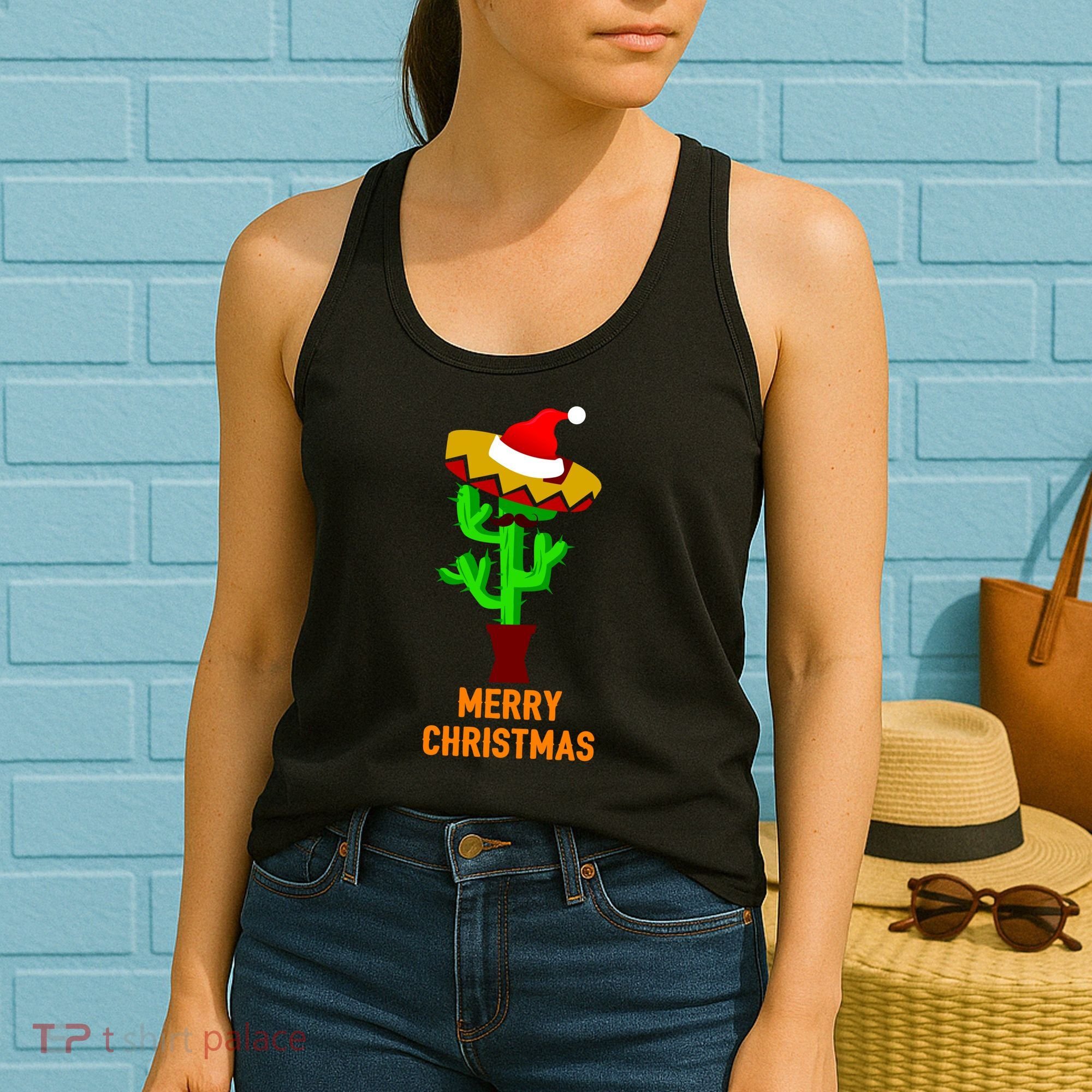 Merry Christmas Cactus Women's Tank Top