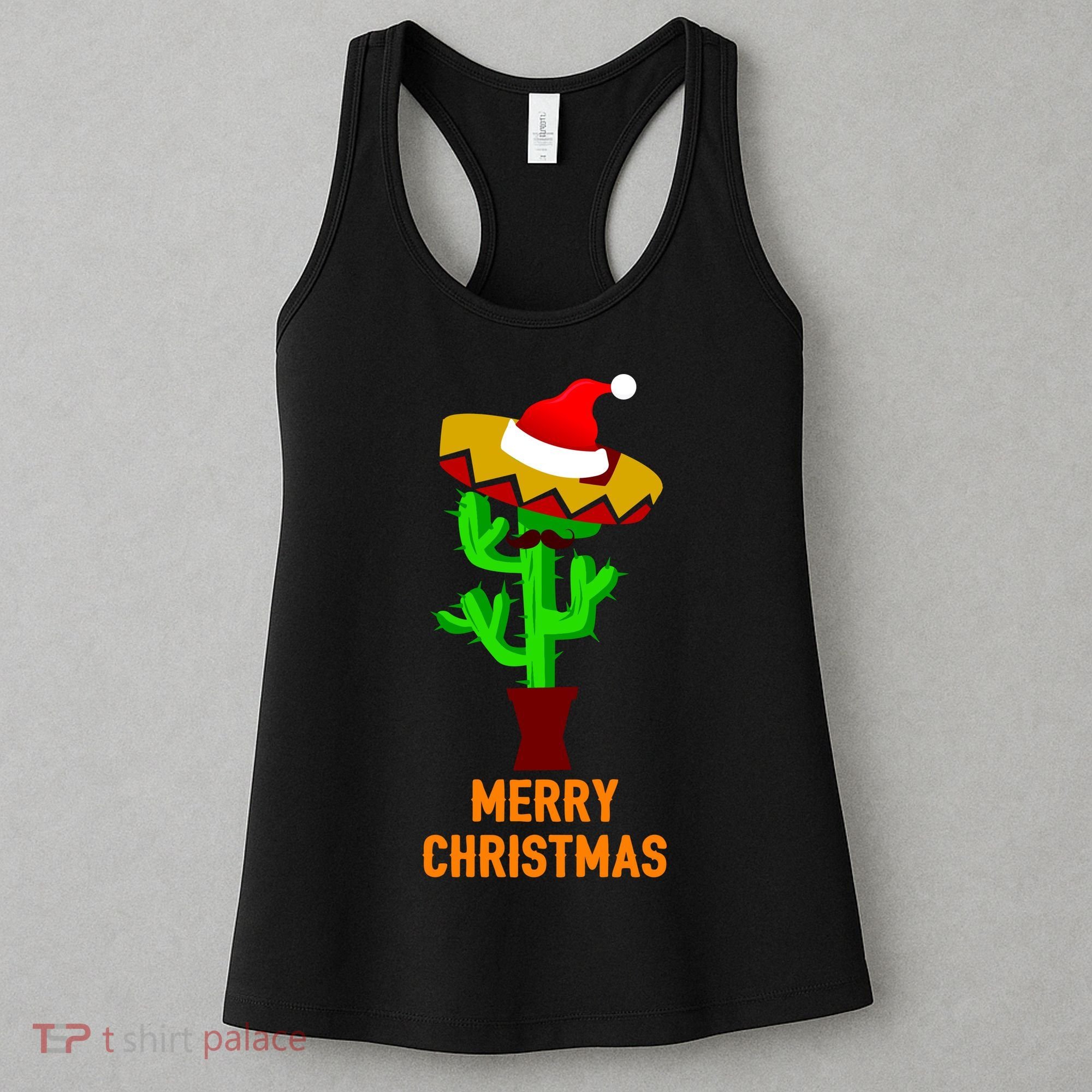 Merry Christmas Cactus Women's Tank Top