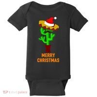 Merry Christmas Cactus Baby Bodysuit thumb 0