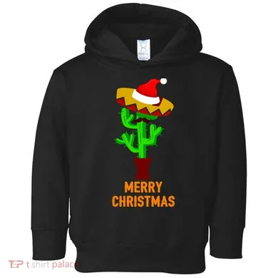 Merry Christmas Cactus Toddler Hoodie