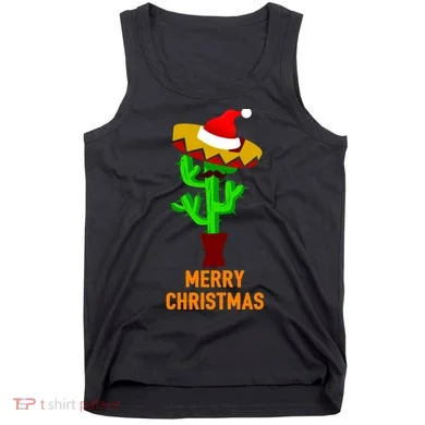 Merry Christmas Cactus Tank Top