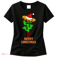 Merry Christmas Cactus Women's T-Shirt thumb 0