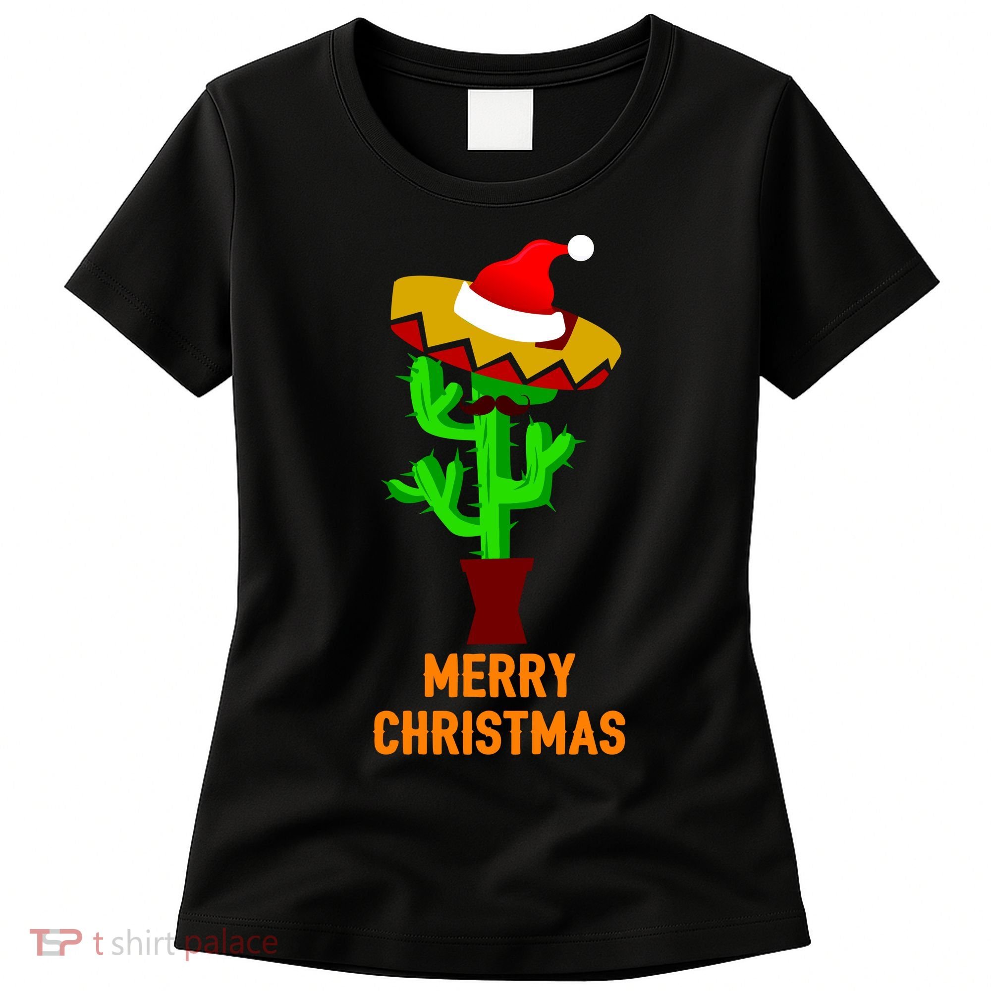 Merry Christmas Cactus Women's T-Shirt