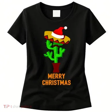 Merry Christmas Cactus Women's T-Shirt