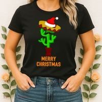 Merry Christmas Cactus Women's T-Shirt thumb 2