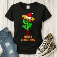 Merry Christmas Cactus Women's T-Shirt thumb 3