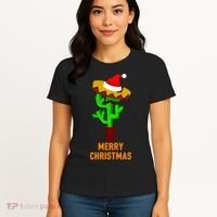 Merry Christmas Cactus Women's T-Shirt thumb 4