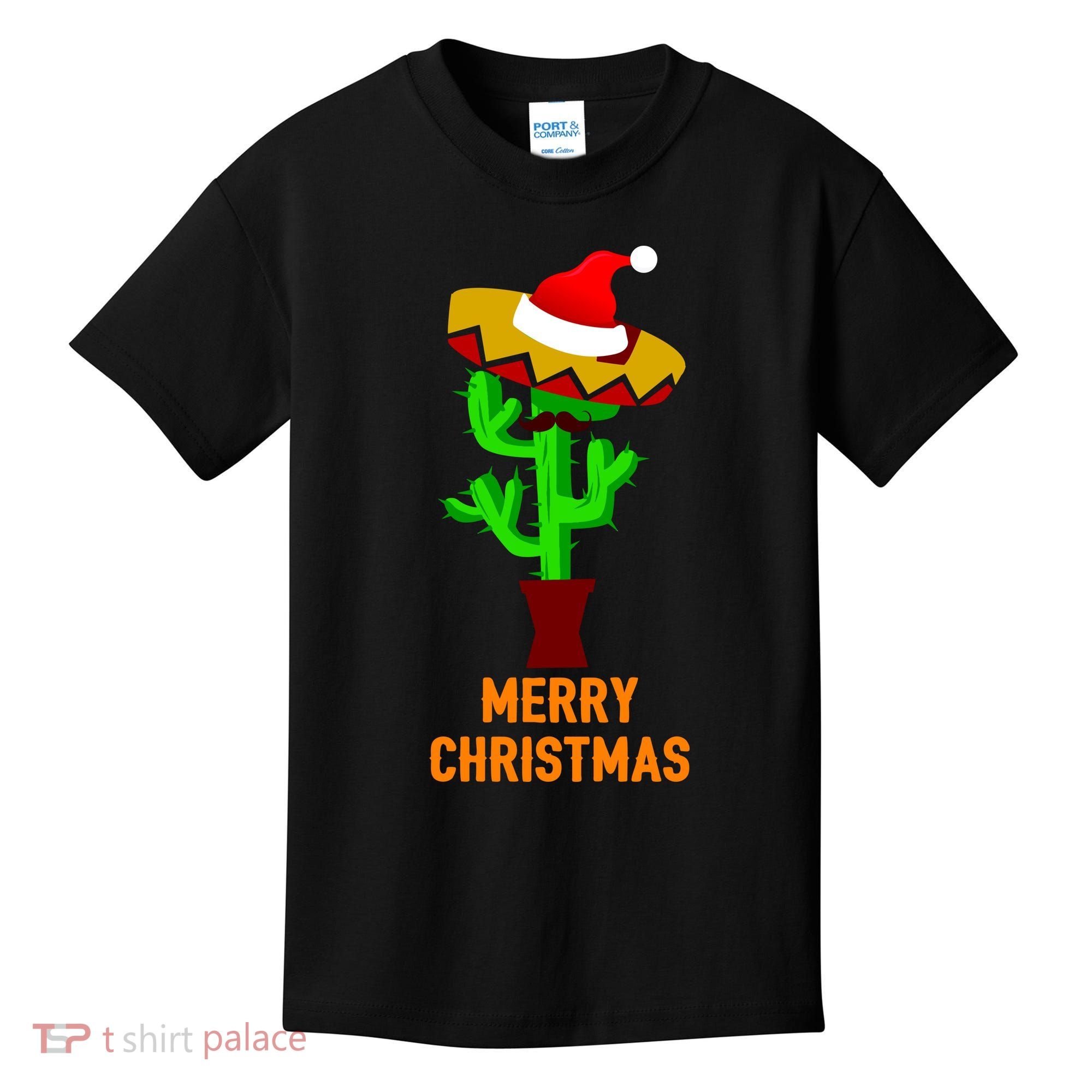 Merry Christmas Cactus Kids T-Shirt