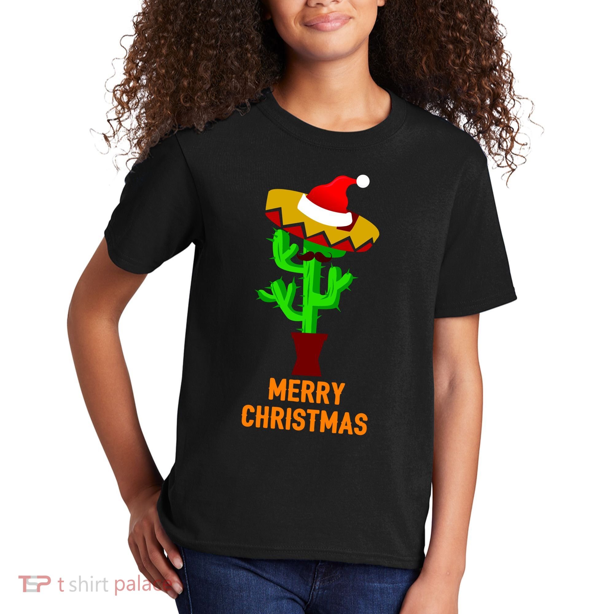 Merry Christmas Cactus Kids T-Shirt