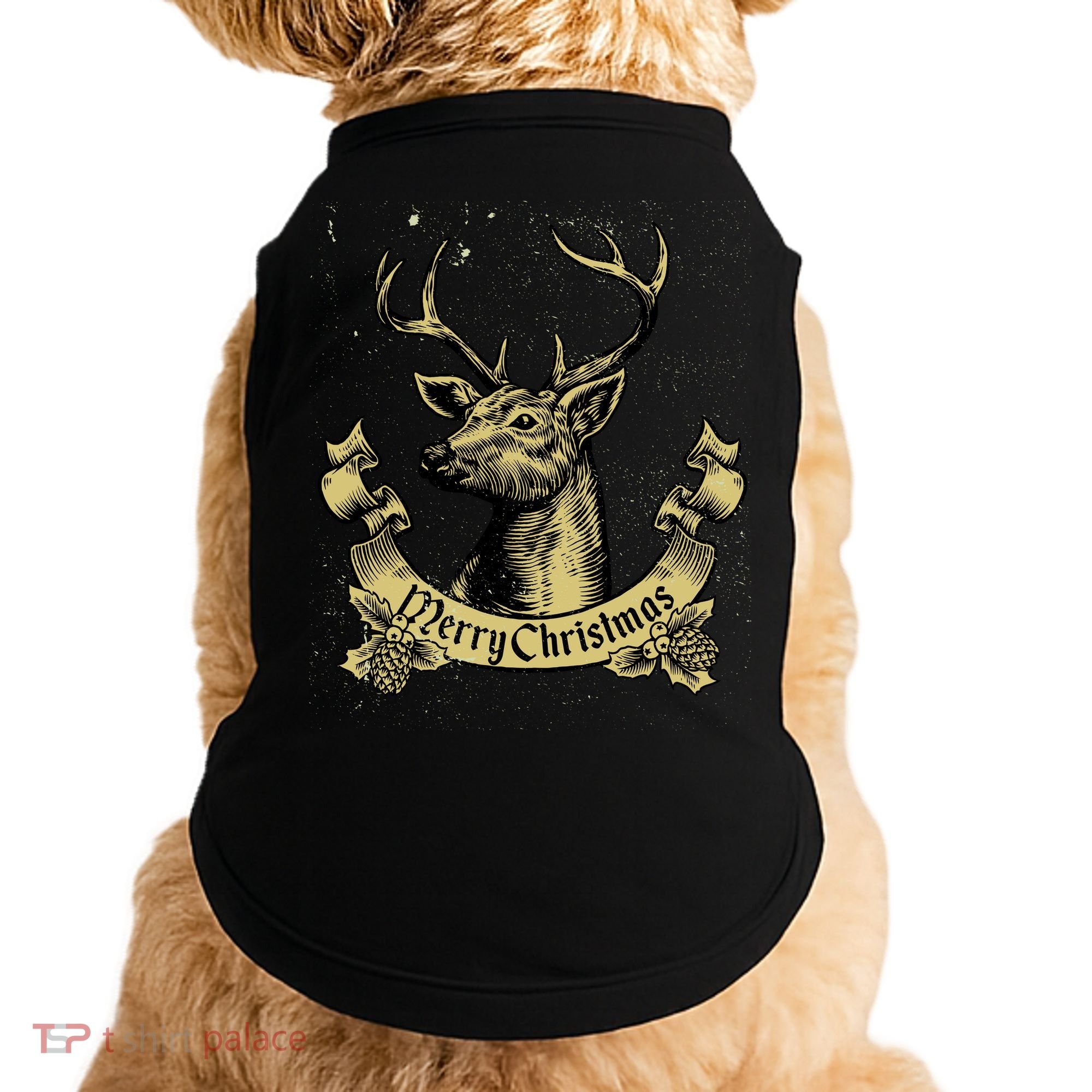 Merry Christmas Deer Doggie Tank
