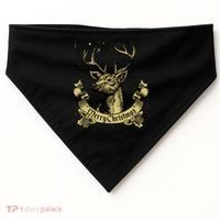 Merry Christmas Deer USA-Made Doggie Bandana thumb 0