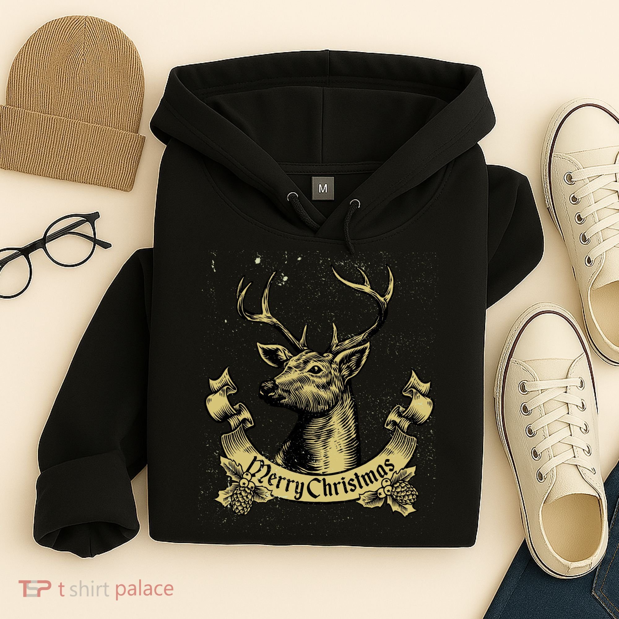 Merry Christmas Deer Hoodie