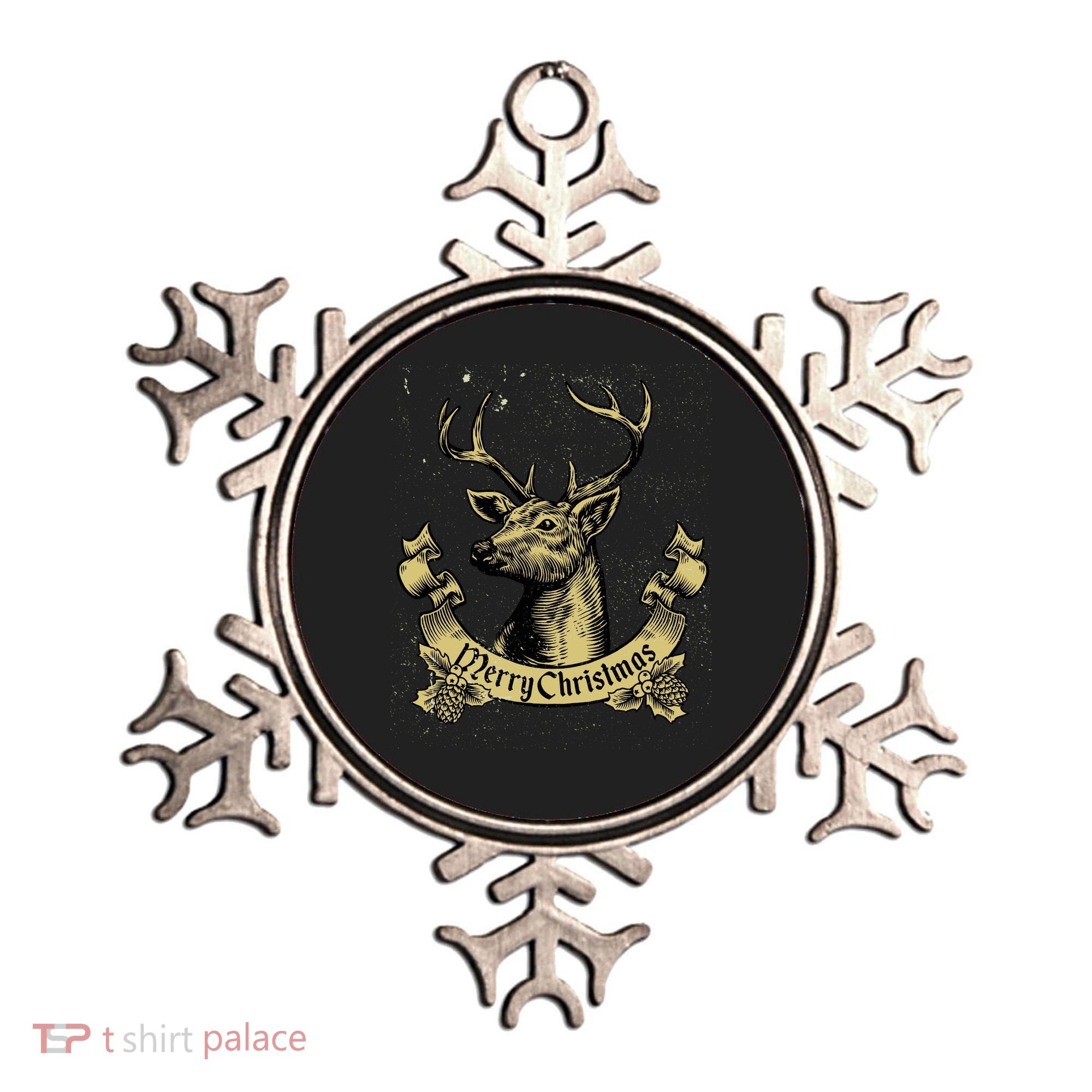 Merry Christmas Deer Ornament