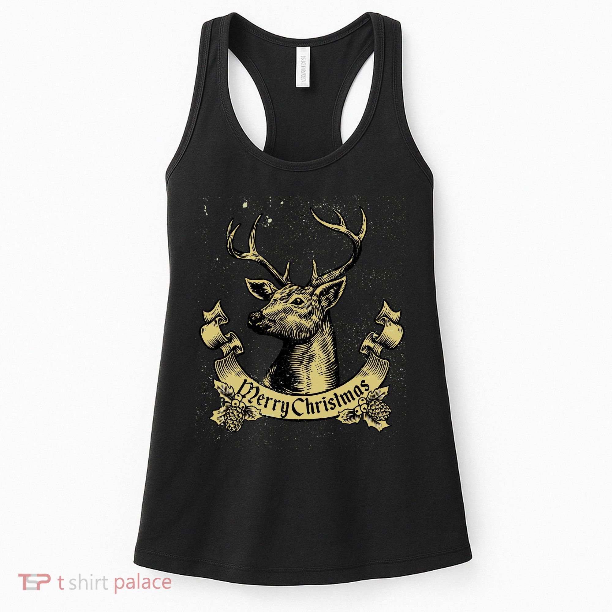Merry Christmas Deer Women's Tank Top