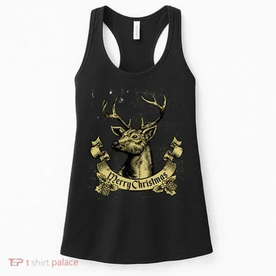 Merry Christmas Deer Women's Tank Top