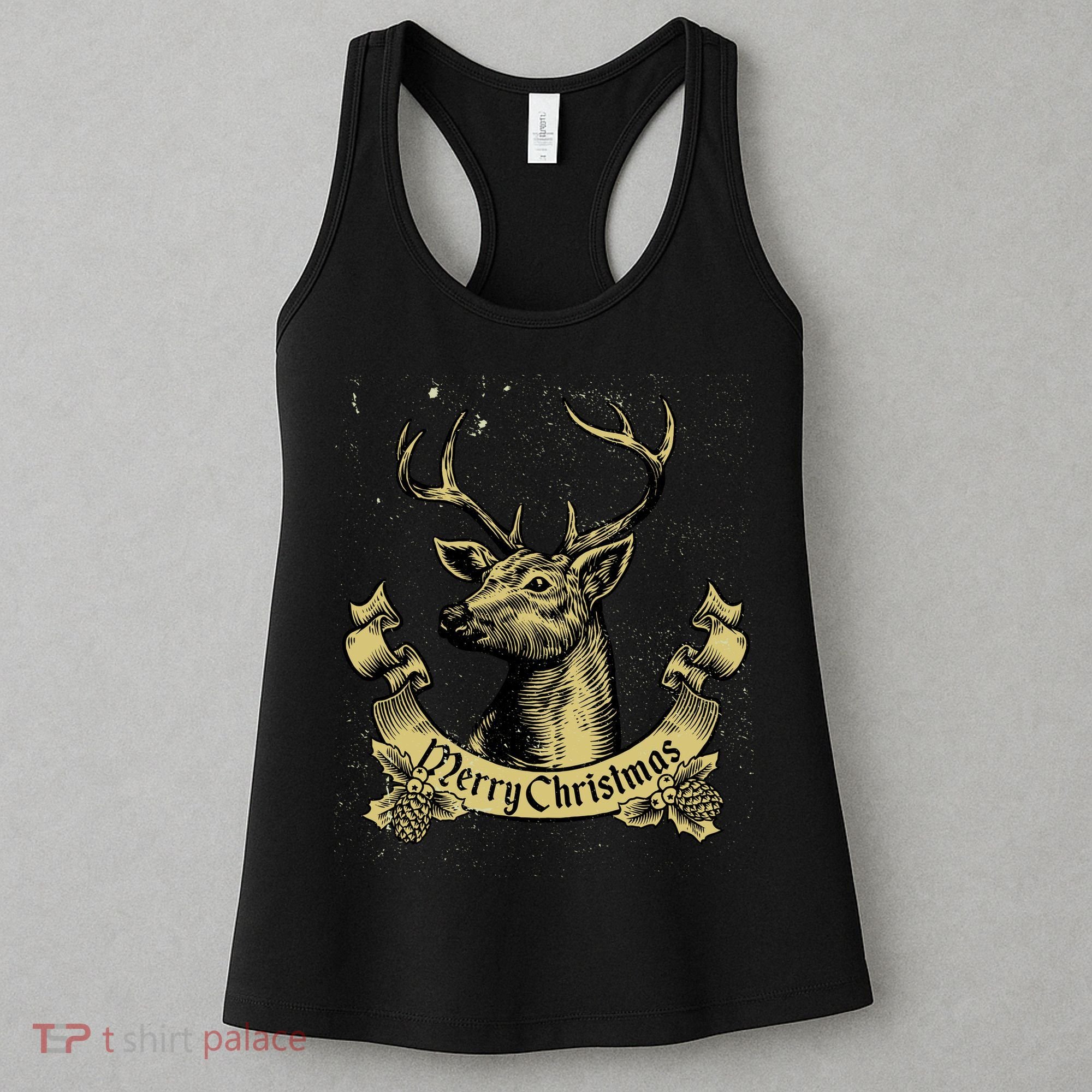 Merry Christmas Deer Women's Tank Top