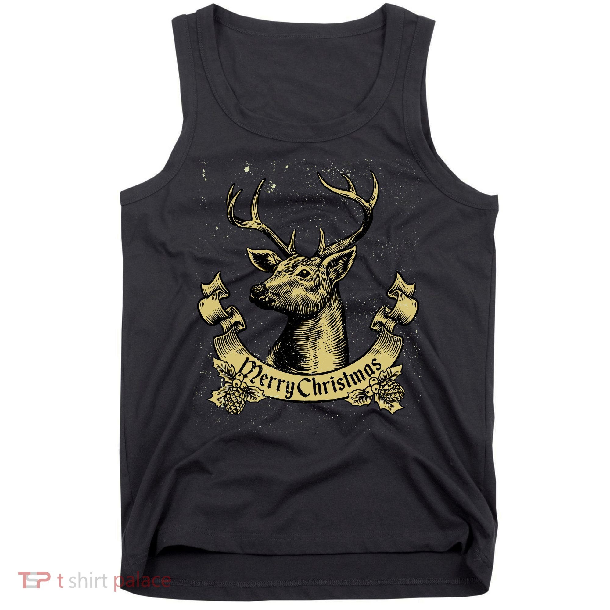 Merry Christmas Deer Tank Top