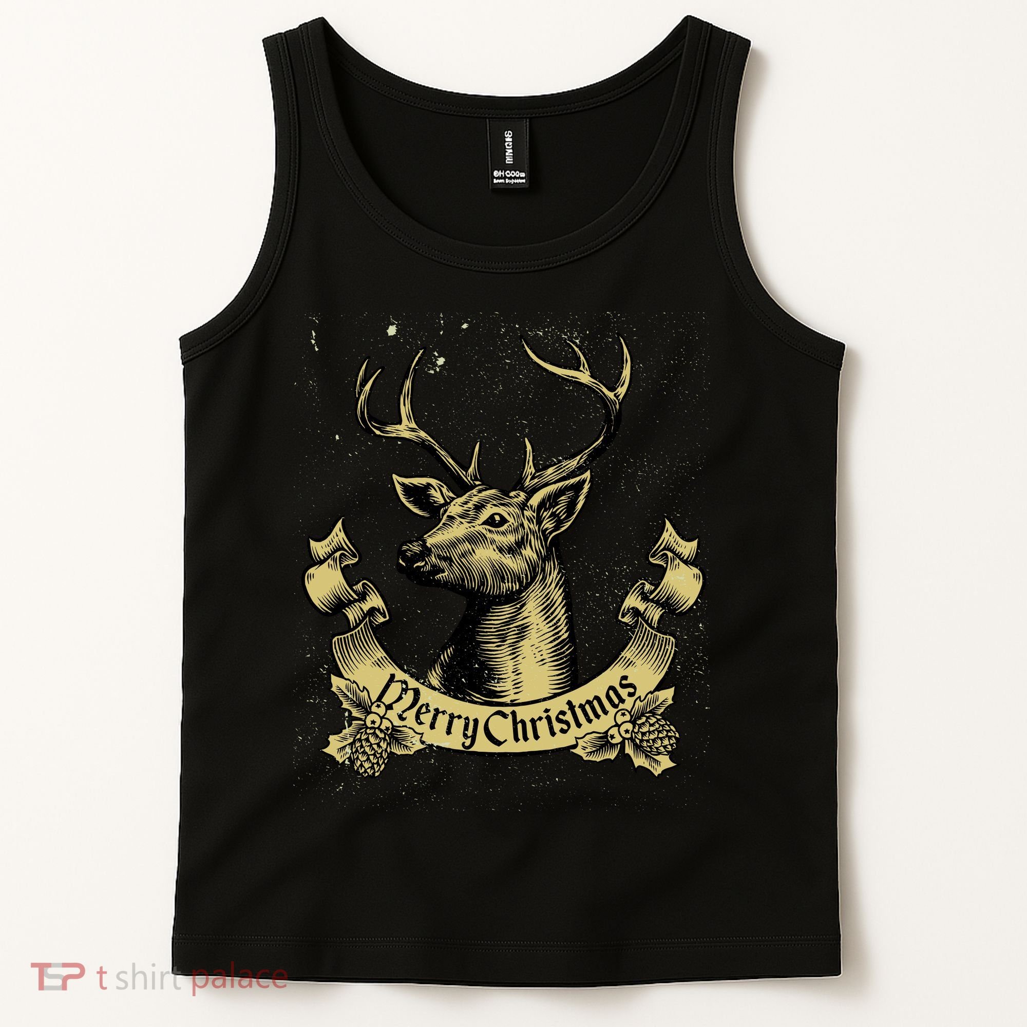 Merry Christmas Deer Tank Top
