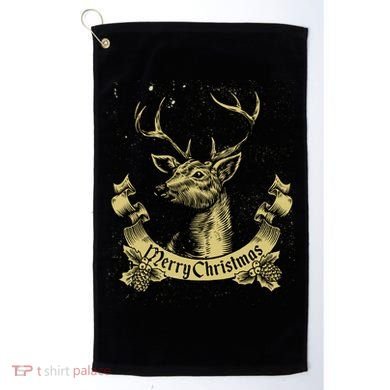 Merry Christmas Deer Golf Towel
