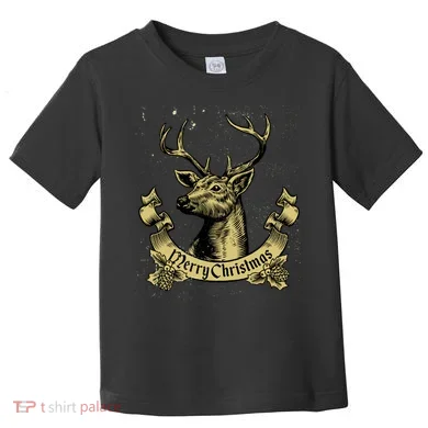 Merry Christmas Deer Toddler T-Shirt