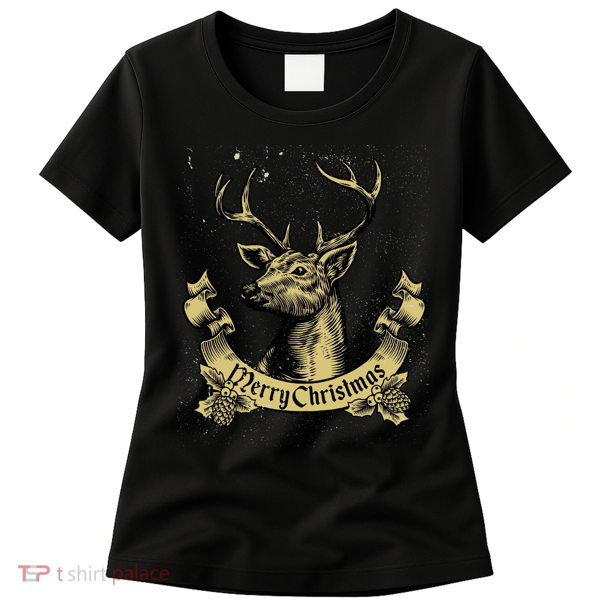 Merry Christmas Deer Women's T-Shirt