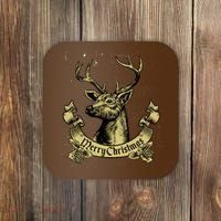 Merry Christmas Deer Coaster thumb 0