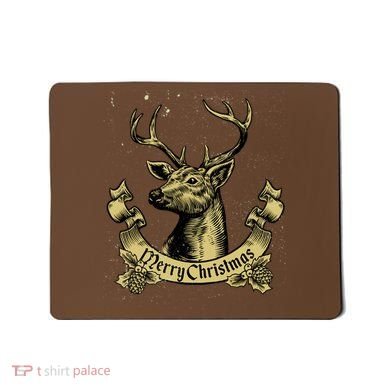 Merry Christmas Deer Mousepad