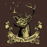 Merry Christmas Deer Mousepad thumb 1