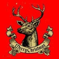 Merry Christmas Deer Santa Hat thumb 1