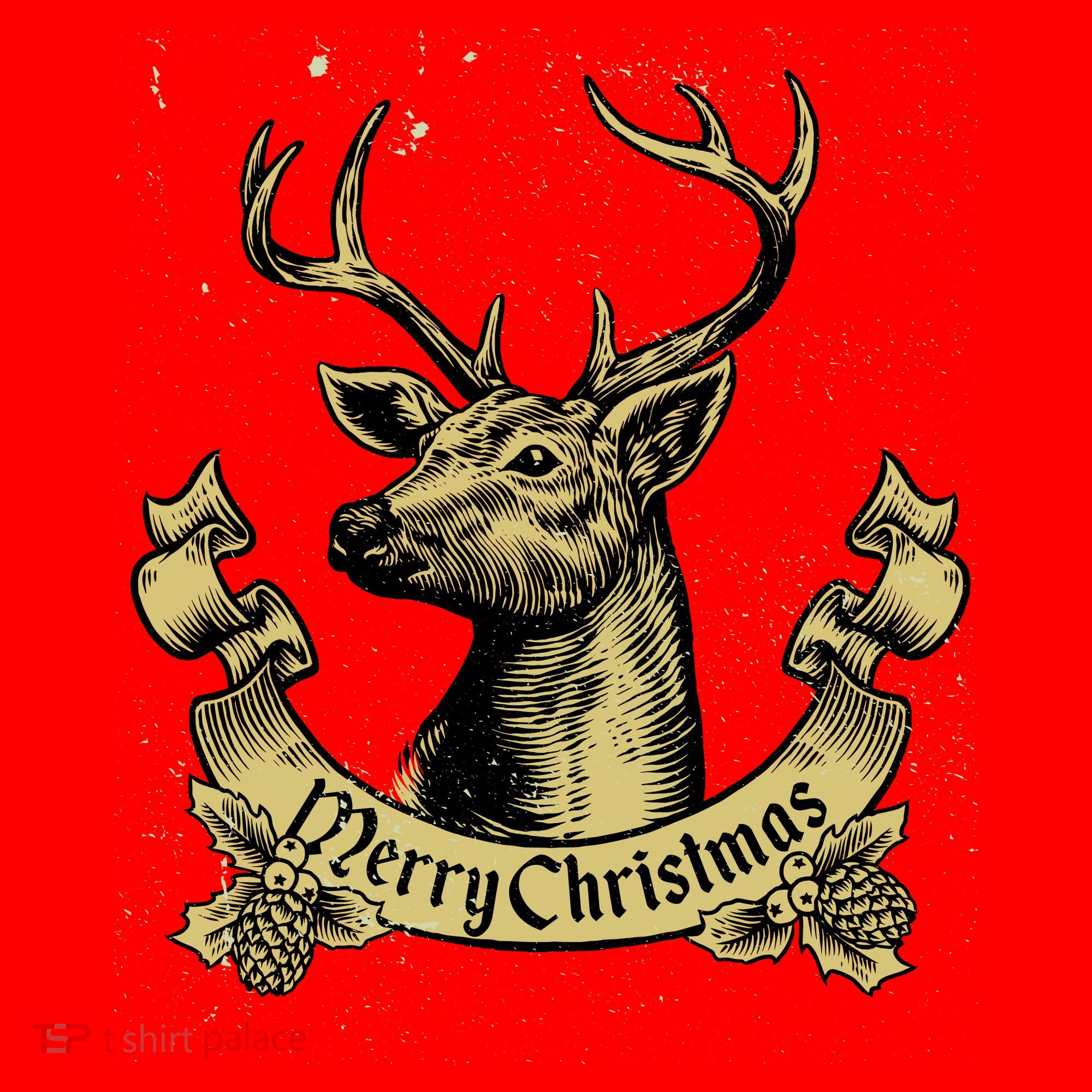 Merry Christmas Deer Santa Hat