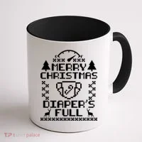 Merry Christmas Diaper's Full Coffee Mug thumb 1
