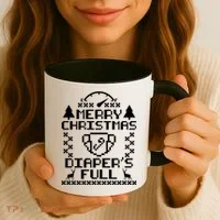Merry Christmas Diaper's Full Coffee Mug thumb 3