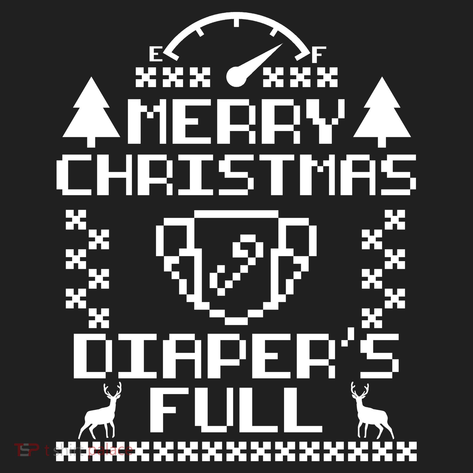 Merry Christmas Diaper's Full Beanie