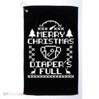 Merry Christmas Diaper's Full Golf Towel thumb 0