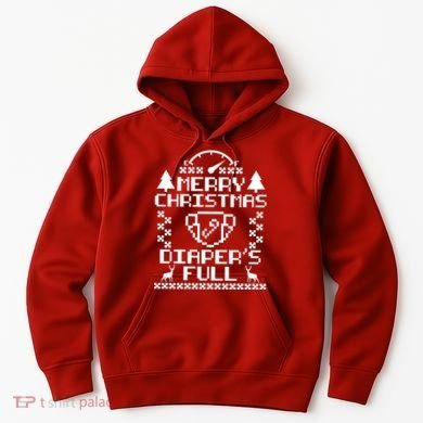 Merry Christmas Diaper's Full Hoodie