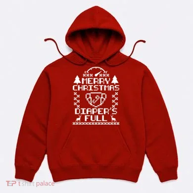 Merry Christmas Diaper's Full Hoodie