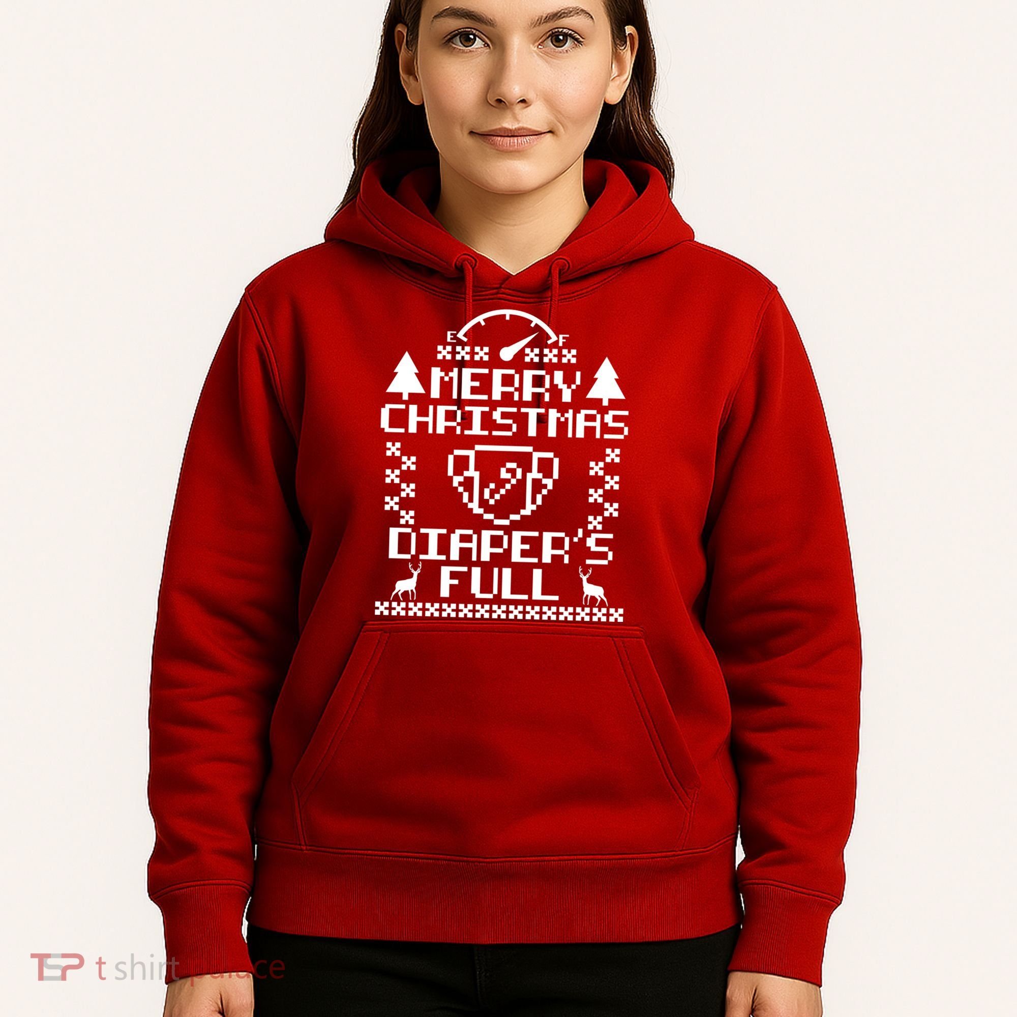 Merry Christmas Diaper's Full Hoodie