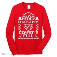 Merry Christmas Diaper's Full Long Sleeve Shirt thumb 0