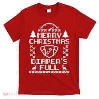 Merry Christmas Diaper's Full T-Shirt thumb 0
