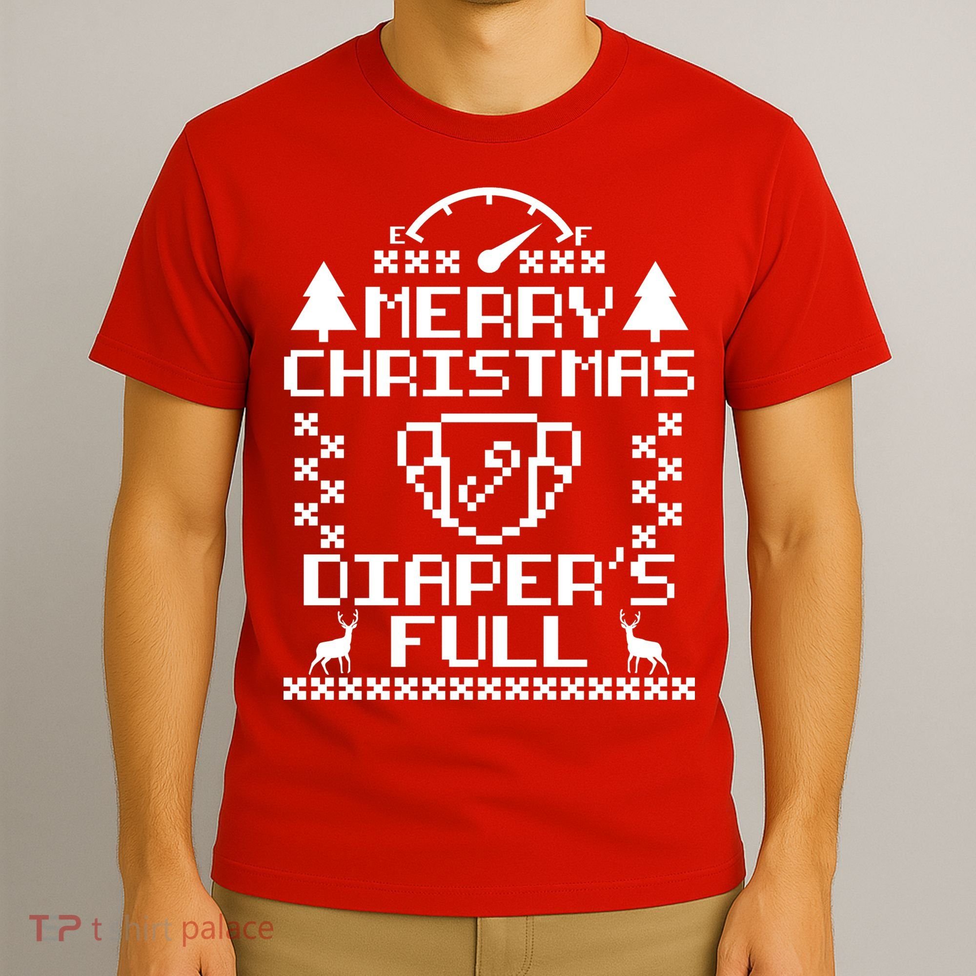 Merry Christmas Diaper's Full T-Shirt
