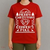 Merry Christmas Diaper's Full T-Shirt thumb 4
