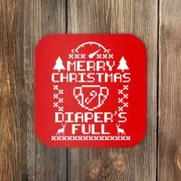 Merry Christmas Diaper's Full Coaster thumb 0