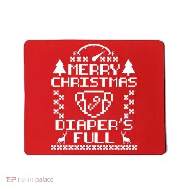 Merry Christmas Diaper's Full Mousepad